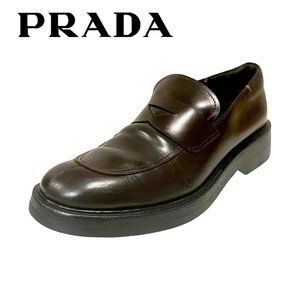 PRADA Penny Slip-On Loafers - New Thick Rubber Soles & Heels - Made in Italy!
